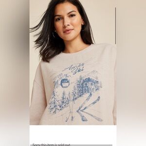 Maurcies Graphic Crewneck NWT Large